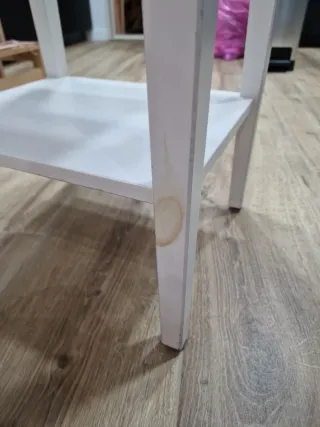 Mesita de noche Ikea vintage blanca