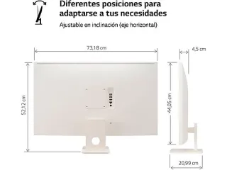 Monitor TV - LG 32SR50F-W, 32" Full-HD, 60 Hz