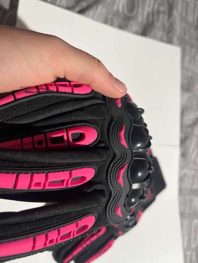Guantes Moto Mujer Talla S Negro y Rosa