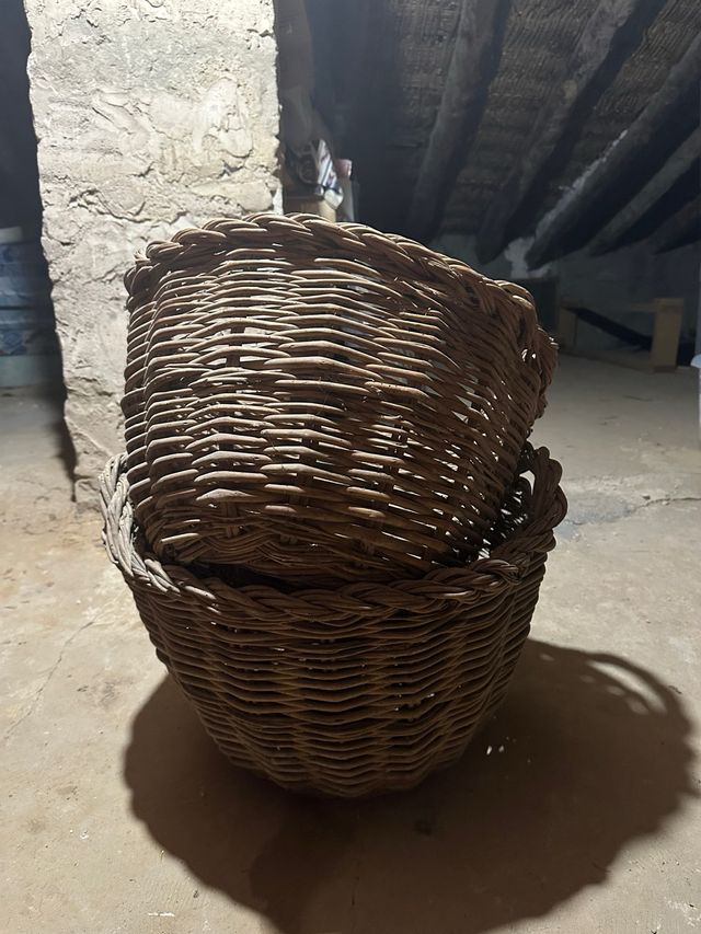 Pack 2 cestas de mimbre