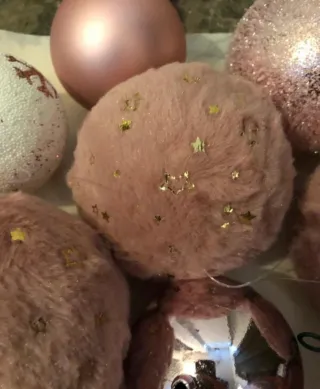 Set palline natalizie rosa