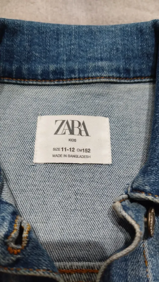 Cazadora vaquera Zara azul 11/12 años