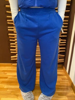 Pantalón chándal azul talla S