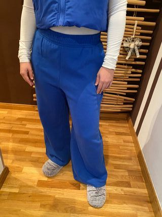 Pantalón chándal azul talla S