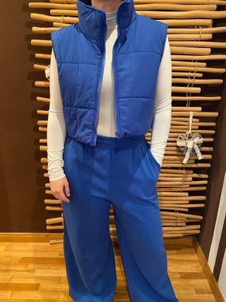 Pantalón chándal azul talla S