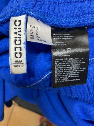 Pantalón chándal azul talla S