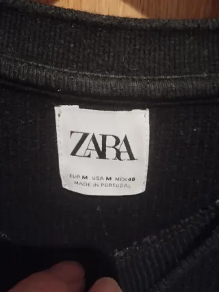 Camiseta Zara Negra Talla M