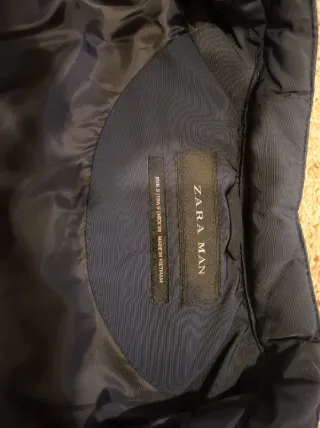 Chaqueta acolchada azul hombre