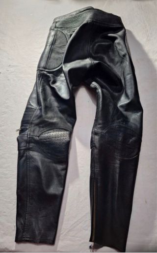 Pantalón de cuero moto mujer
