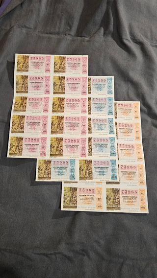 Lotería Nacional 1977 sorteos 1 y 50