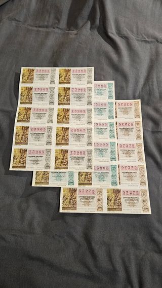 Lotería Nacional 1977 sorteos 1 y 50