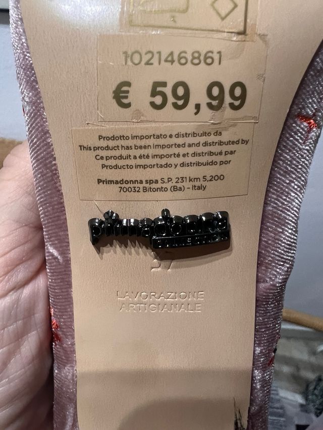 Zapatos de tacón rosa empolvado bordados T.37