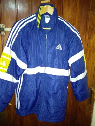 Chaqueta Adidas Vintage Años 90 Azul