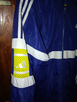Chaqueta Adidas Vintage Años 90 Azul