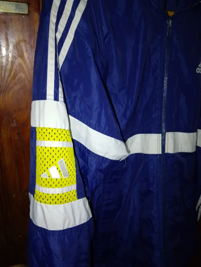 Chaqueta Adidas Vintage Años 90 Azul