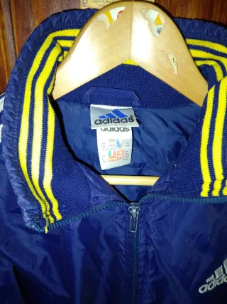 Chaqueta Adidas Vintage Años 90 Azul