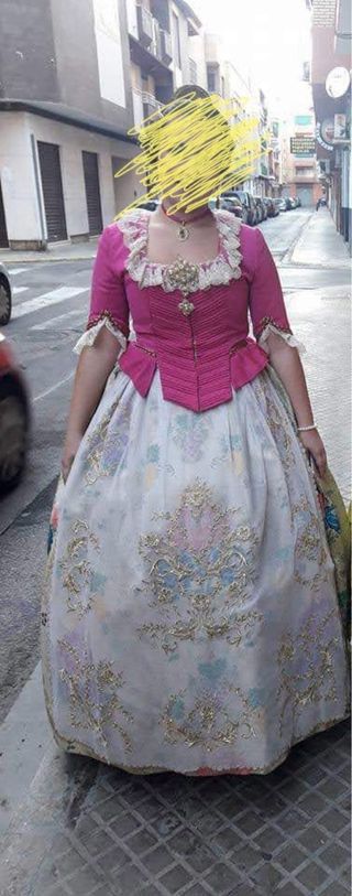 Traje de Fallera Adolescente con manteletas