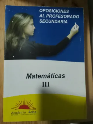 Oposiciones al profesorado secundaria. Matemáticas