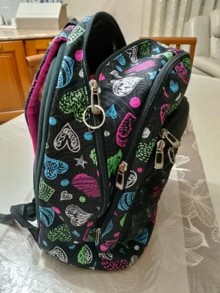 Zaino Seven con paillettes e cuori