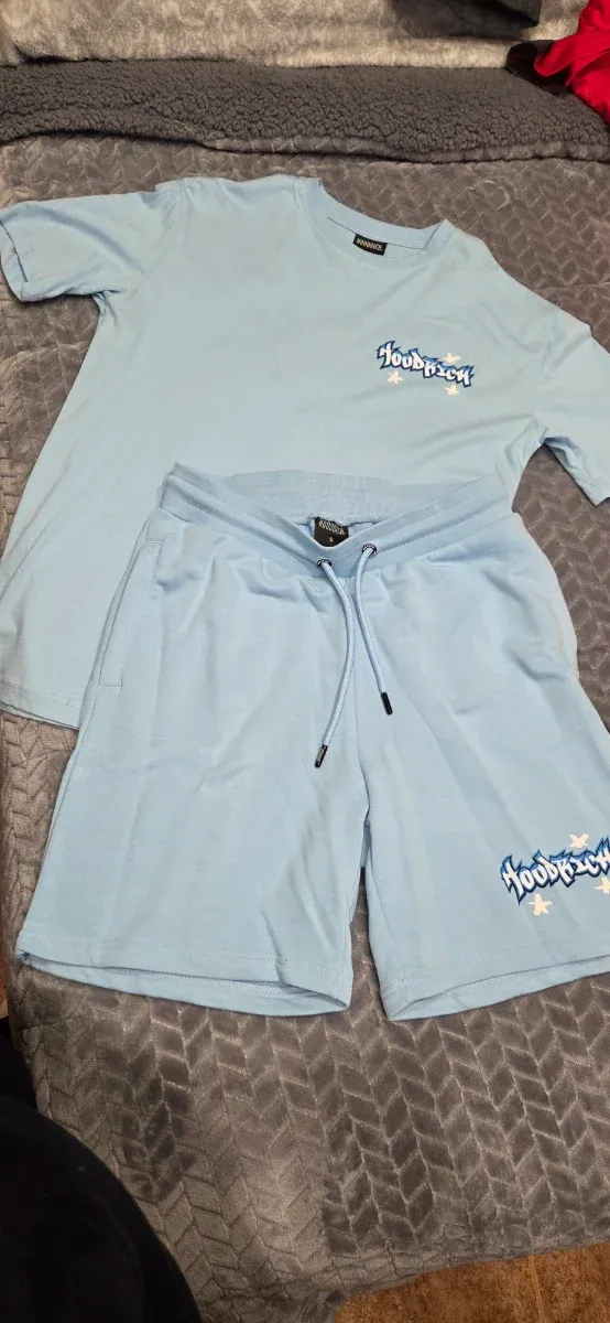 Conjunto Hoodrich Camiseta y Pantalón Corto Azul