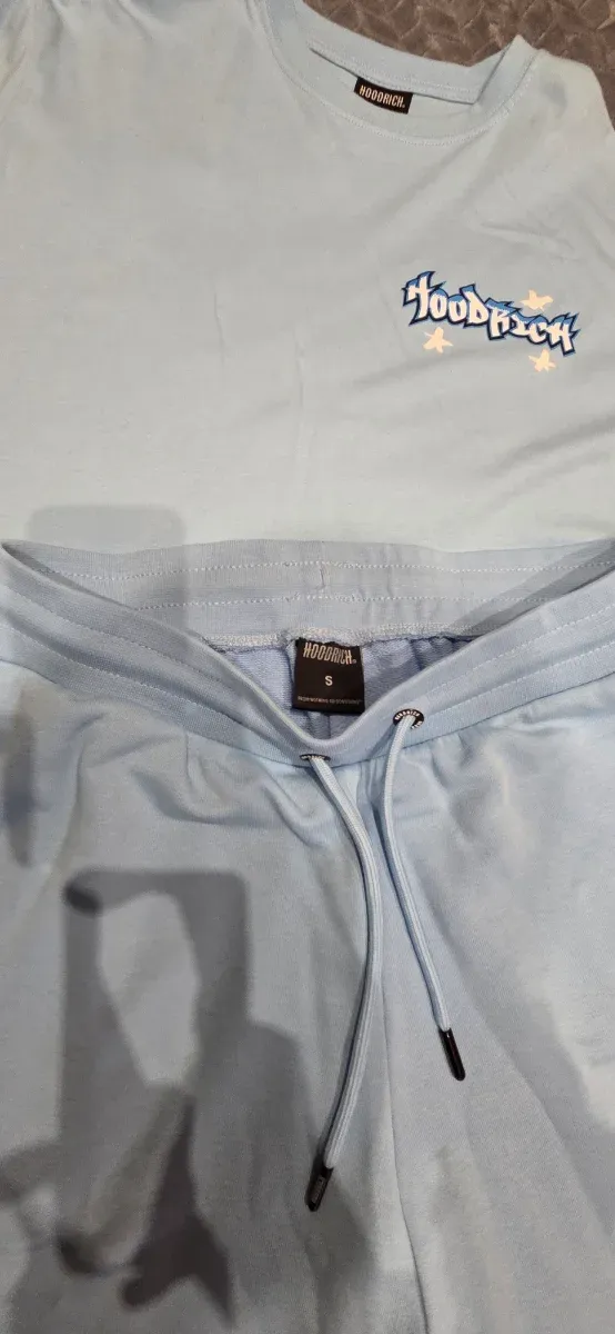 Conjunto Hoodrich Camiseta y Pantalón Corto Azul