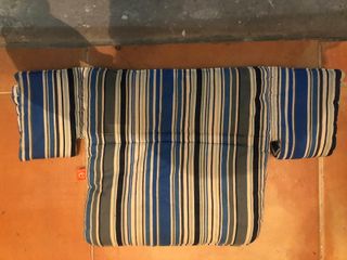 Cojín Trona Rayas Azul
