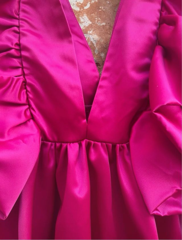 Vestido fiesta/boda invitada volantes