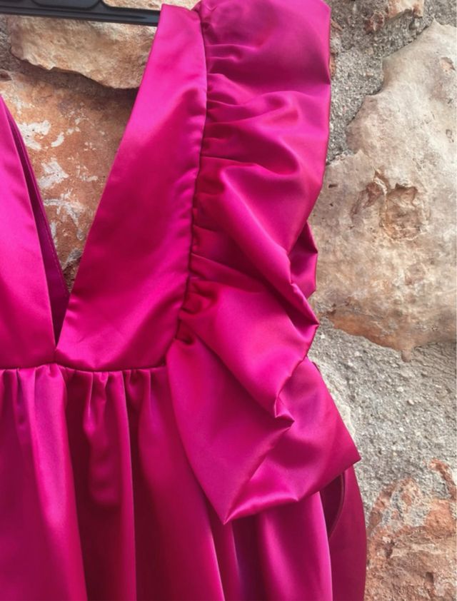 Vestido fiesta/boda invitada volantes