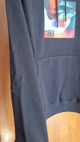 Sudadera Bikkembergs Negra Estampado Tropical