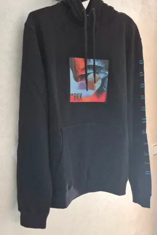 Sudadera Bikkembergs Negra Estampado Tropical