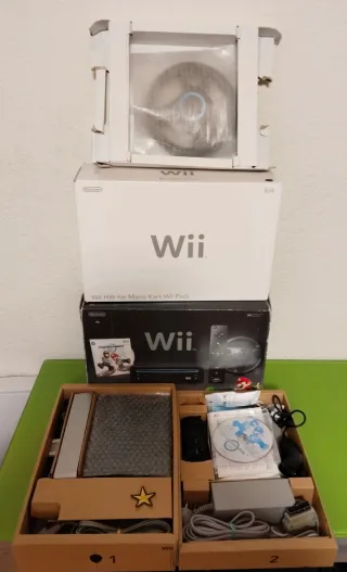 Consola Wii Negra Wii Edición Mario Kart