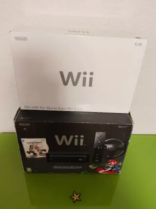 Consola Wii Negra Wii Edición Mario Kart