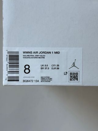 Nike Air Jordan 1 Mid Grey Icy Igloo [39]
