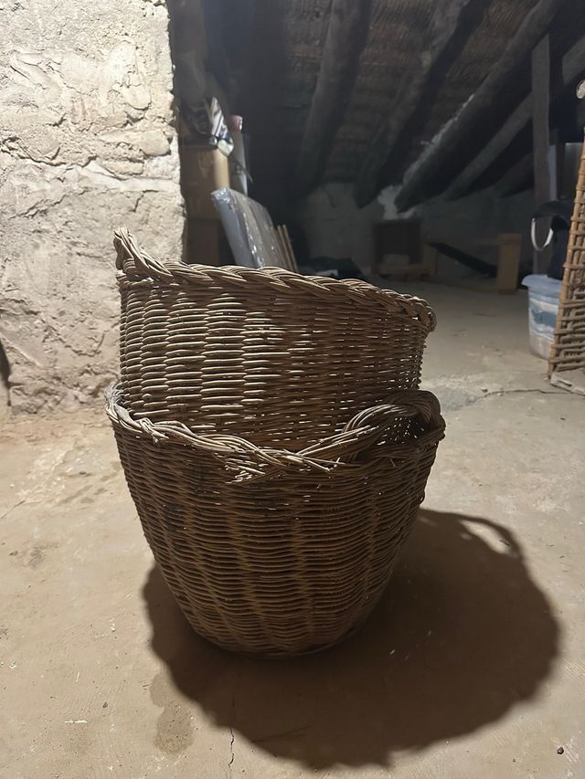 Pack 2 cestas mimbre