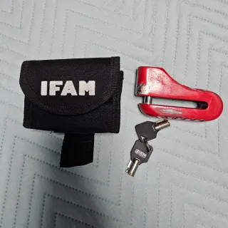 Pinza Antirrobo IFAM Roja con Funda y Llaves