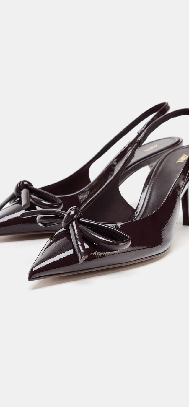 Tacones Negro/Marrón Charol