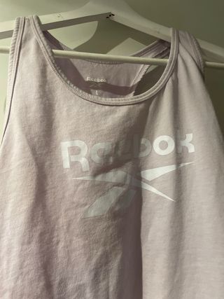 Camiseta tirantes lila Reebok Talla L