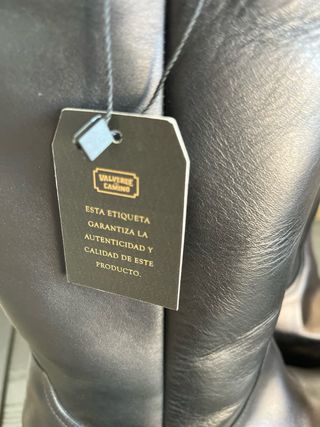 Botas tejana cuero negro talla 41