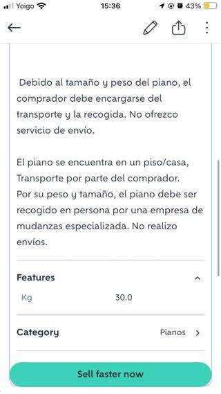 Piano vertical madera