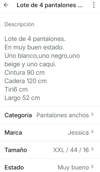 Lote 4 Pantalones Cortos Mujer ,10€.