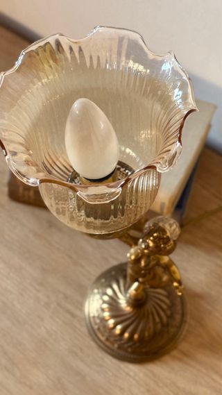 Lamparita vintage de bronce