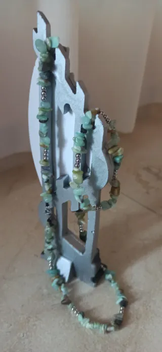 Conjunto Amazonita Collar y Pulsera