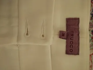 Pantalón Trucco Blanco Talla 38 Nuevo