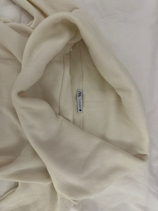 Jersey Zara palabra de honor blanco