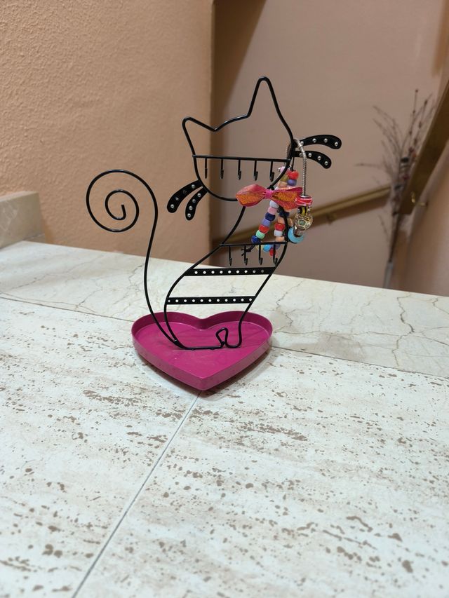 Adorno gato corazón joyas pulseras