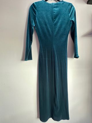 Vestido Zara Terciopelo Verde