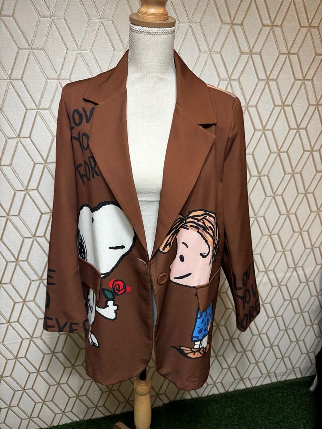 Blazer Snoopy Marrón Multicolor