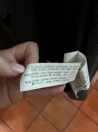 Cappotto Zara grigio e nero