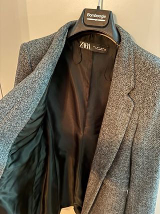 Cappotto Zara grigio e nero