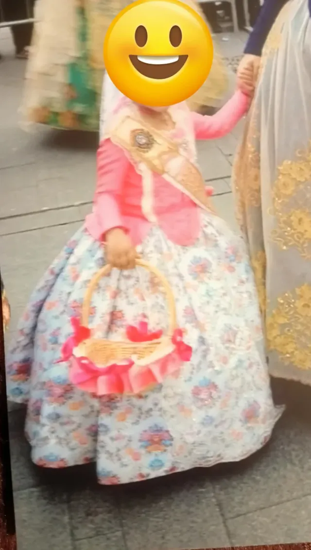 Corpiño Fallera Raso Fucsia 4 Años